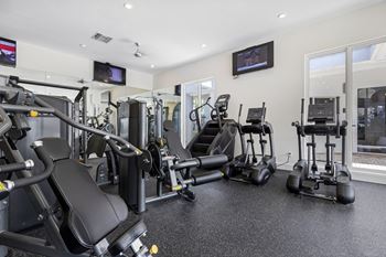 fitness center with equipment